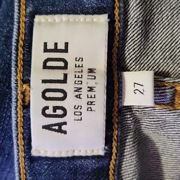 Agolde Sophie High Rise Skinny Distressed Jeans - Picture 6 of 8